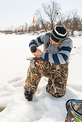 Image showing winter fishing