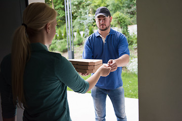 Image showing Pizza Delivery Man