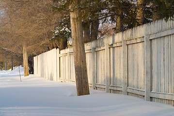 Image showing Winter Fence