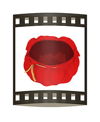 Image showing Bag on a white background. 3D illustration. The film strip.