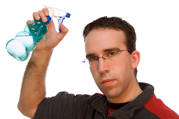 Image showing Squirting Water on Hair