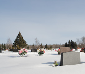 Image showing Winter Graveyard