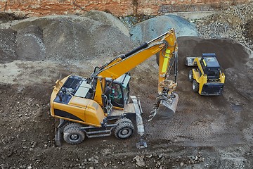 Image showing Construction site machinery