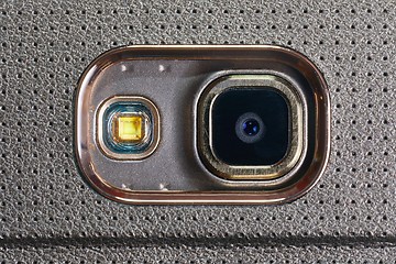 Image showing Phone camera closeup