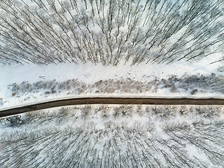 Image showing Snowy Mountain Road