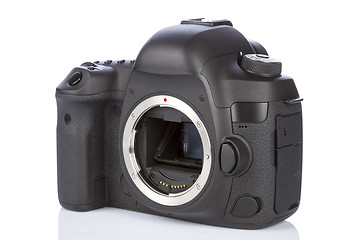 Image showing DSLR camera on white