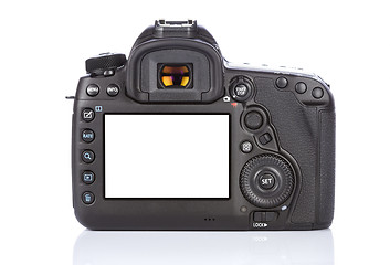 Image showing DSLR camera on white