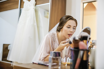 Image showing Makeup for bride