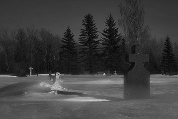 Image showing Spooky Graveyard