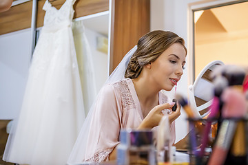 Image showing Makeup for bride