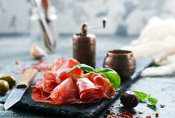 Image showing smoked parma ham