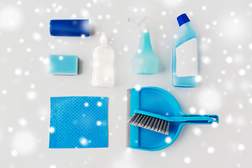 Image showing cleaning stuff on white background