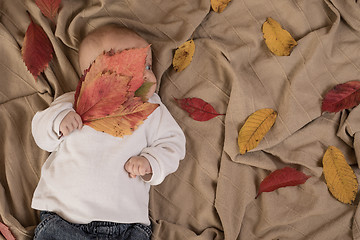 Image showing Portrait of baby boy.