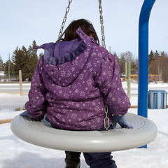 Image showing Swinging Girl