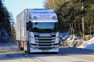 Image showing Next Generation Scania Semi at Speed