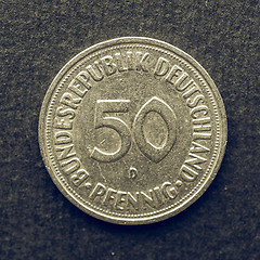 Image showing Vintage Euro coin