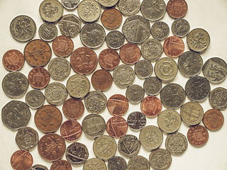 Image showing Vintage British Pound