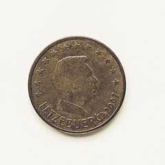 Image showing Vintage Luxembourg 5 cent coin