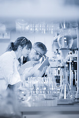 Image showing Health care professionals researching in scientific laboratory.