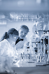 Image showing Health care professionals researching in scientific laboratory.