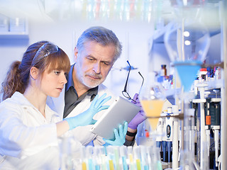 Image showing Health care professionals researching in scientific laboratory.