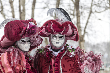 Image showing Disguised Couple - Annecy Venetian Carnival 2013