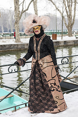 Image showing Disguised Person - Annecy Venetian Carnival 2013