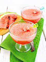 Image showing Jelly airy watermelon on board