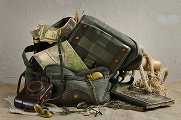 Image showing Travel Theme Still Life