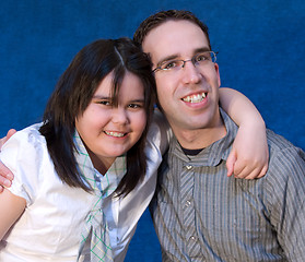 Image showing Father Daughter Portrait