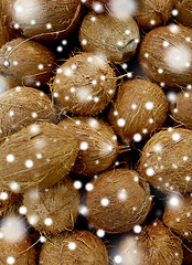 Image showing close up of coconuts