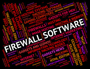 Image showing Firewall Software Shows No Access And Defence