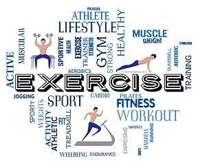 Image showing Exercise Fitness Means Physical Activity And Athletic