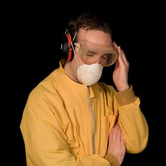 Image showing Worker With Headache