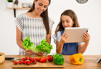 Image showing Having fun in the kitchen