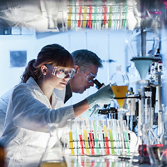 Image showing Health care researchers working in scientific laboratory.