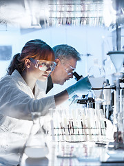 Image showing Health care researchers working in scientific laboratory.