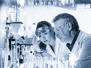 Image showing Health care professionals researching in scientific laboratory.