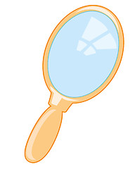 Image showing Small mirror with handle