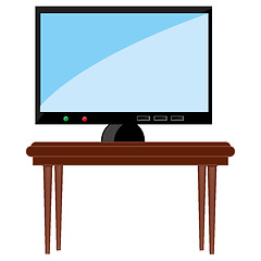 Image showing Television set on table