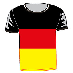 Image showing T-shirt with flag Germany