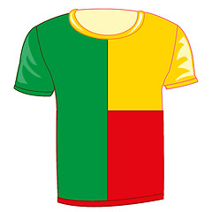 Image showing T-shirt flag Benin