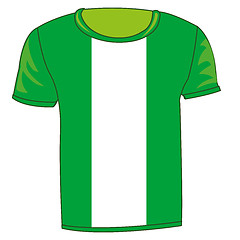 Image showing T-shirt flag Nigeria