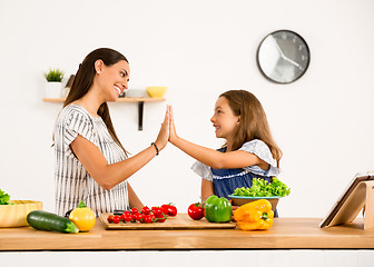 Image showing Having fun in the kitchen