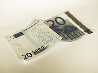 Image showing Vintage Euro note