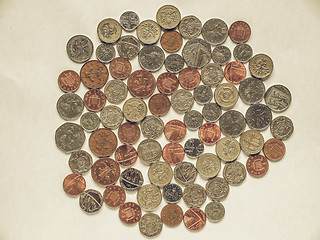 Image showing Vintage British Pound