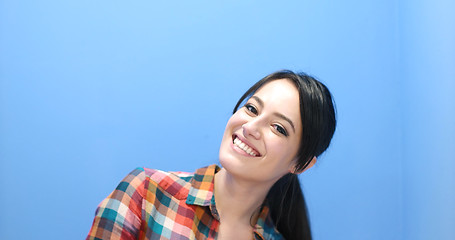 Image showing Beautiful Woman Posing In Studio