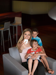 Image showing Family having fun at home