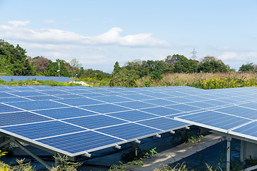 Image showing Solar panel field