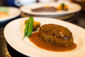 Image showing Burger steak